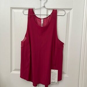 Lululemon Sculpt Tank Tie Back with split in‎ back. Size 8 Brand New with Tags